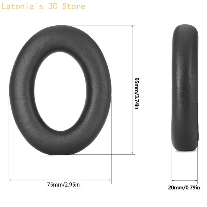 Elegantes Protein-Ohrpolster für Accentum/Accentum+ Wireless-Kopfhörer, Ohrenschützer, leichtes und atmungsaktives Design – Detail 6