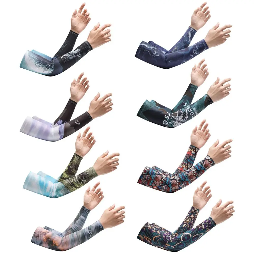 Elastic Arm Sleeves Sun UV Protection Unisex Sun Protection Arm Cover Outdoors