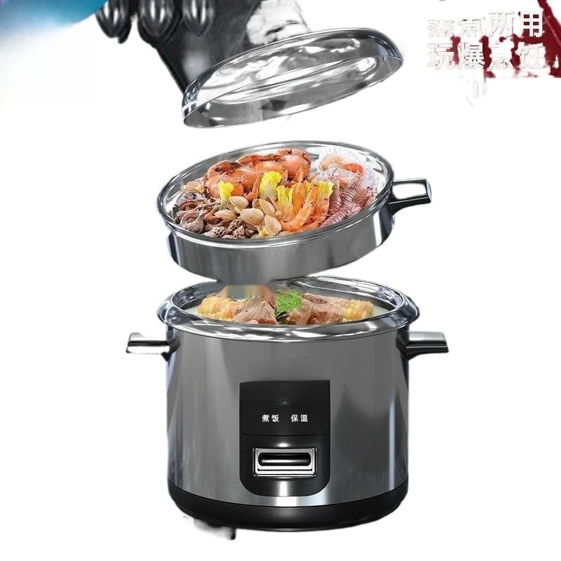 Hot selling old-fashioned rice cooker, stainless steel inner pot, multifunctional large capacity electrical appliance, view 4