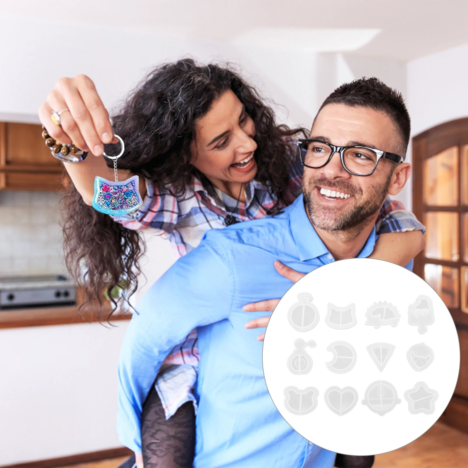 

Crystal Epoxy Mold Resin Craft Pendant Silicone DIY Accessories Decoration Casting for