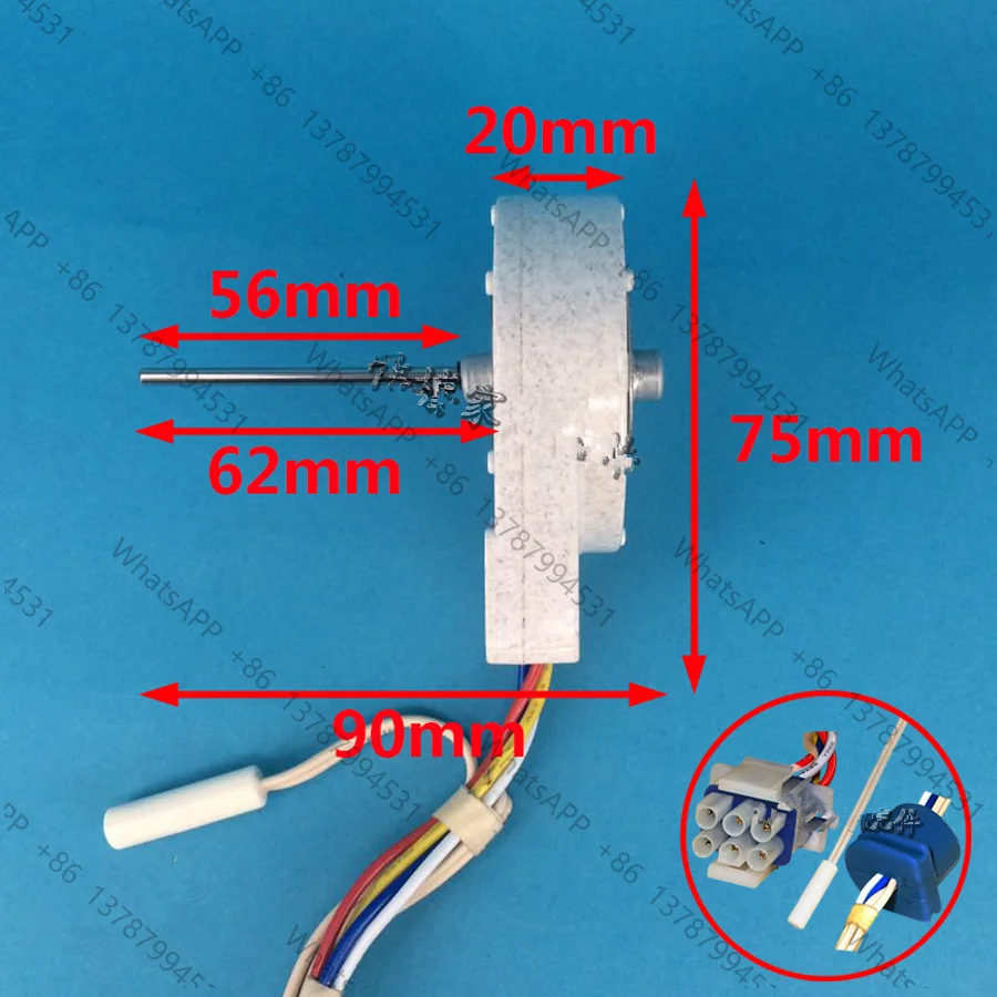 refrigerator ventilation fan motor 197D4968G009 FDQT26GE6 FDQT26GE8 reverse rotary motor refrigerator parts