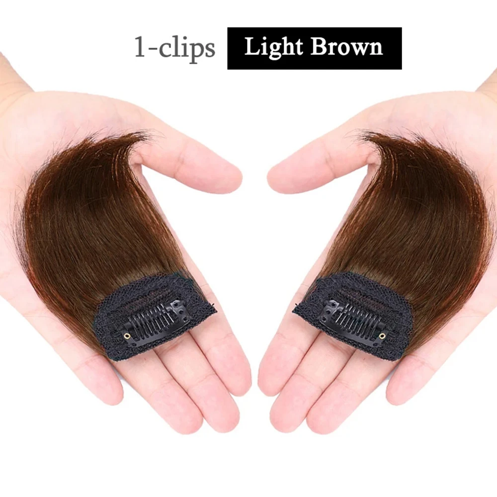 Men's Short Hairs 1 clips Handsome Bald Foreheads Men's Hair Replacement Increase the amount of issuance to cover gray hai