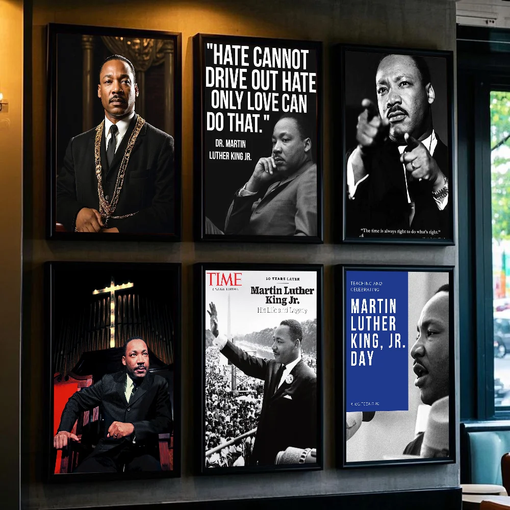 Motivational Martin Luther King Jr Poster HD art sticky wall waterproof home living room bedroom bar aesthetic decoration