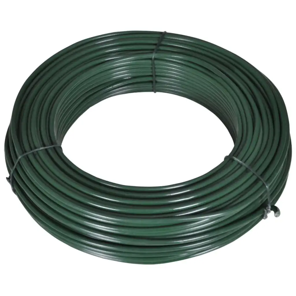 180.4FT Green Steel Span Wire Fencing 0.08/0.12 Gauge - Durable Outdoor Boundary Solution