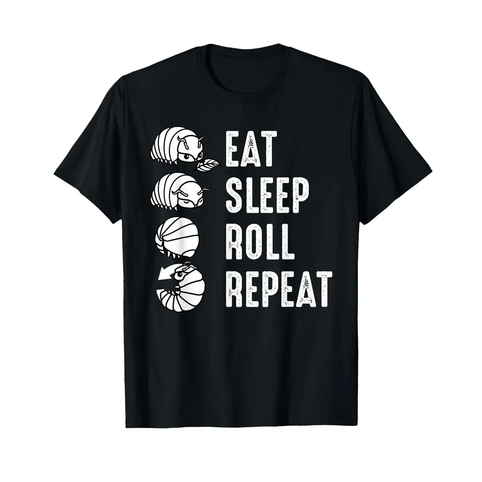 Funny Isopod Roly Poly Pill Bug Rollie Pollie Insect Art T Shirt vintage Washed Stretched Unisex Casual fashion graphic