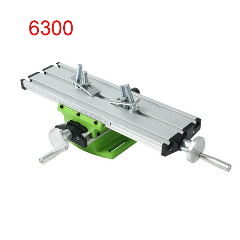 

Miniature Precision Milling Machine Bench Drill Vise Fixture Worktable X Y-axis Adjustment Coordinate Cross Sliding Table