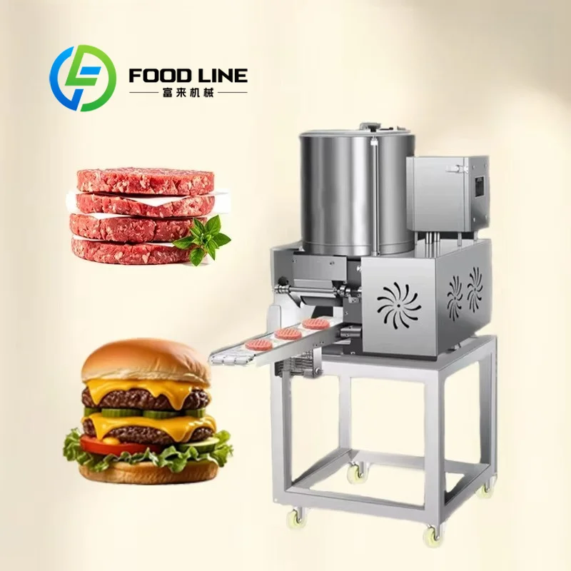Automatic Hamburger Patty Forming Machine Quick Mold Replacement Flexible Production Commercial Multi‑Size Patty Forming Machine