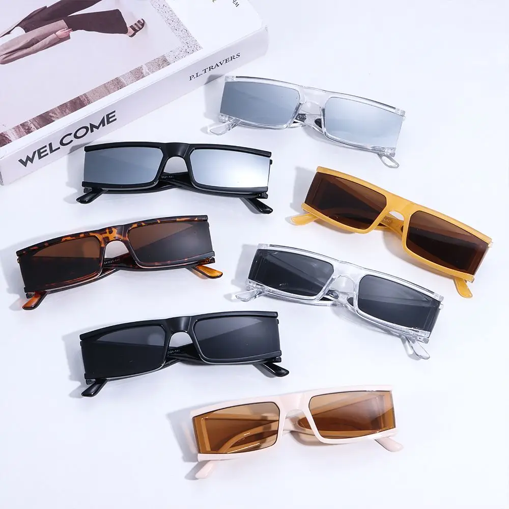 

UV400 Sun Glasses Shades Sunglasses for Women Small Sunglasses Brand Designer Rectangle