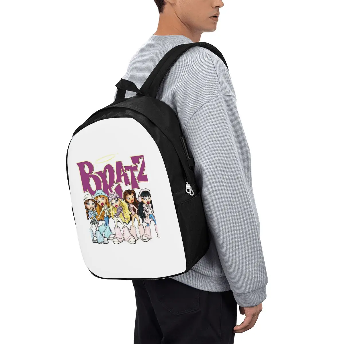 

Bratz Rock Angelz Doll Backpack Travel Notebook Bag Computer College Student School Bag Laptop Shoulder Bags for Men Women