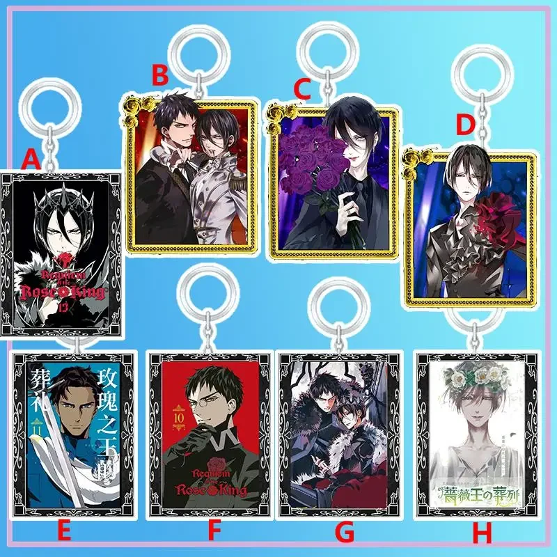 Anime Keychain Richard III Henry VI of England Acrylic Keyring strap Figure Hanging Accessories 6cm