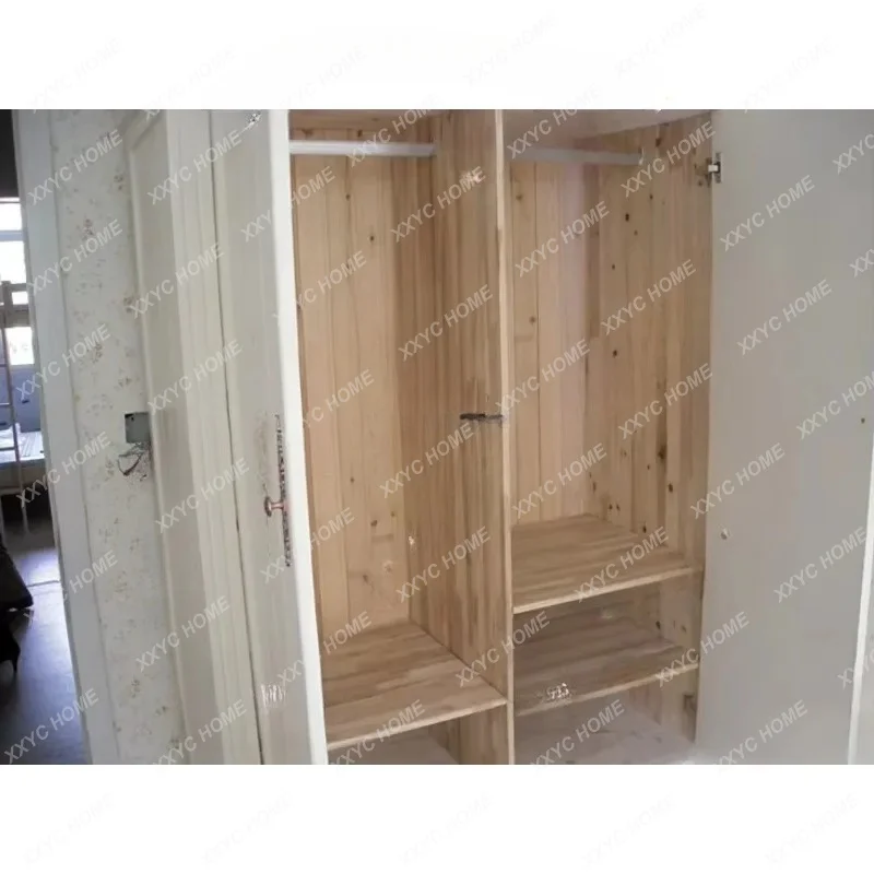 solid wood classic hand-painted furniture painted large wardrobe
