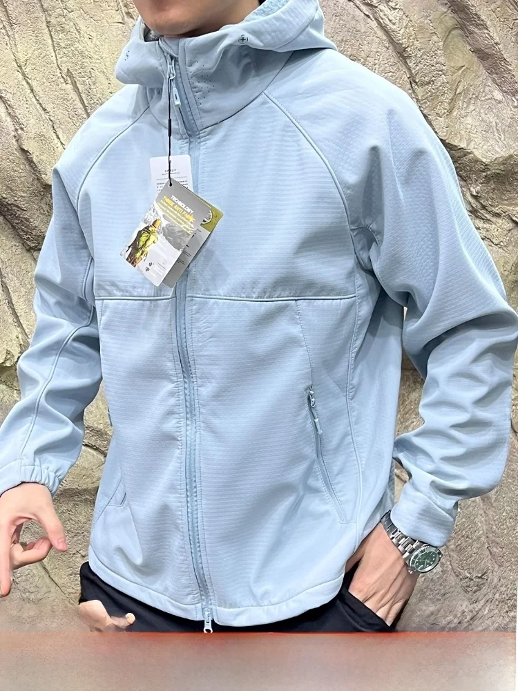 

Мужское мягкое пальто Ci Commuter ell Jaet с лазерным перфорированным воротником Cosite Plaid Fce с капюшоном, осенне-зимнее пальто, повседневное Sle