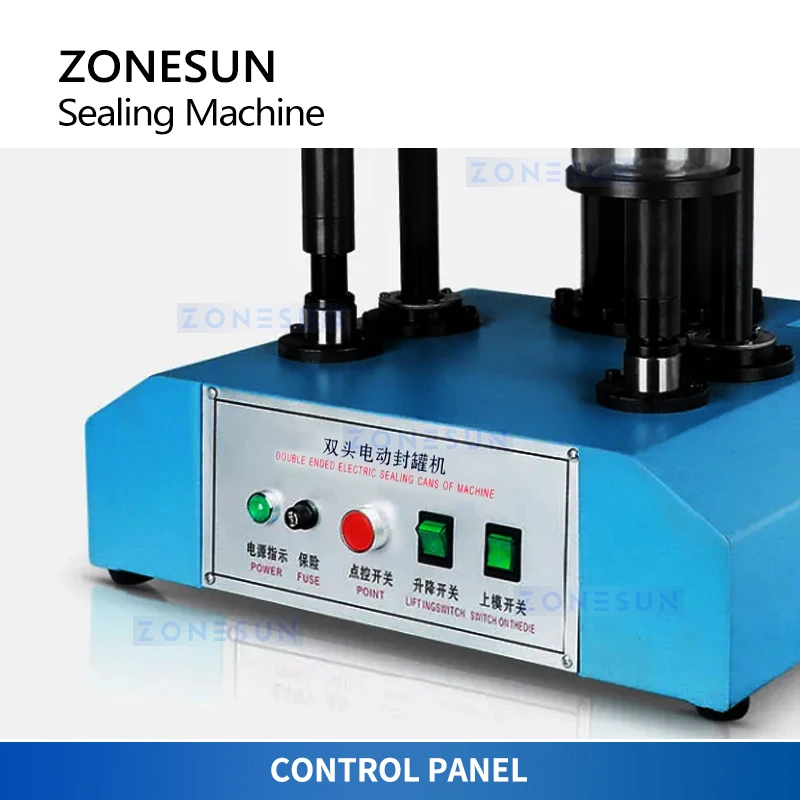 ZONESUN Beer Can Seamer Tin Can Sealer Double Seamer Bench Top Cannular Electric Can Sealing Equipment ZS-FK260