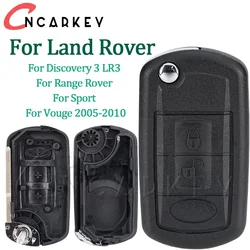 2 Buttons Flip Remote Car Key Fob Shell Case For Land Rover For Discovery 3 LR3 For Range Rover For Sport For Vouge 2005-2010