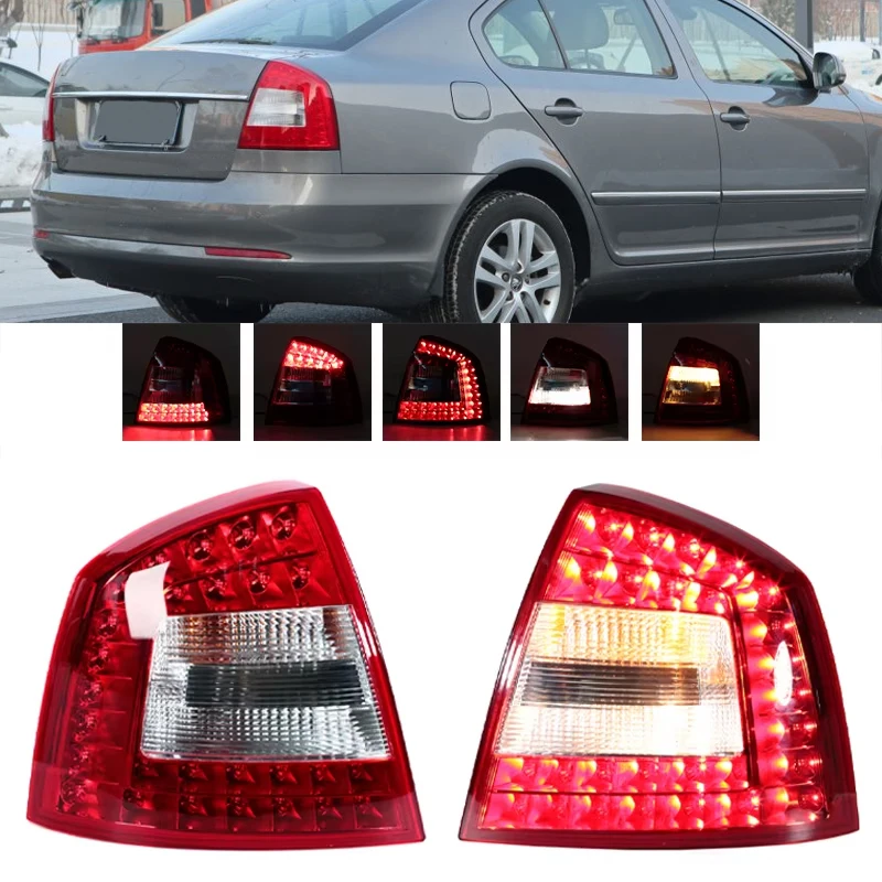 

Светодиодный задний фонарь для Skoda Octavia A6 2010 2011 2012 2013 2014, задний бампер автомобиля, стоп-сигнал, указатель поворота, автомобильный Стайлинг