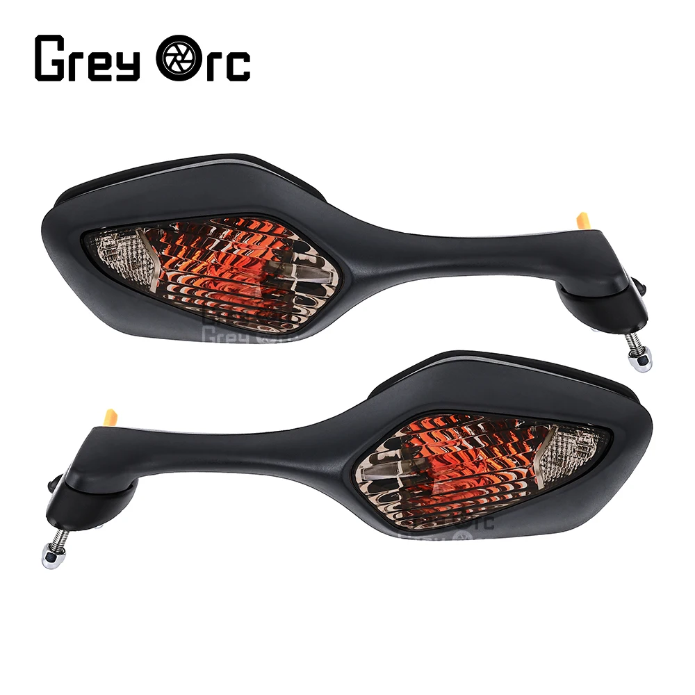 

1 Pair Of Foldable Motorcycle Rearview Mirrors With LED Turn Signals For Honda CBR1000RR 2008-2016 VFR1200 2010-2017 Accessories