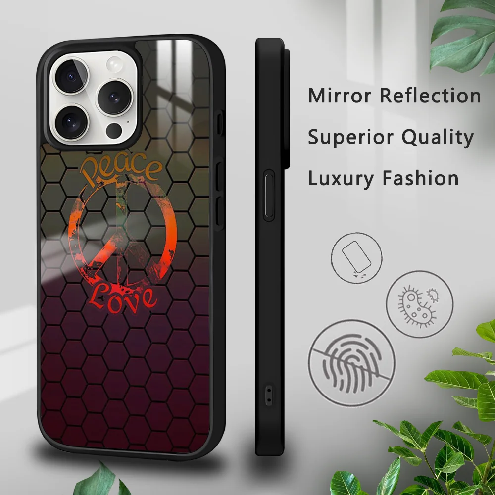 Freedom Liberation Peace Phone Case For iPhone 16 15 14 13 12 11 Pro Xs Max Mini Plus Celulares Hard Funda