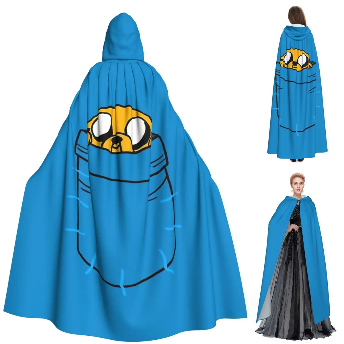 

Приключения Время Джейк в кармане длинный плащ с капюшоном ведьма средневековый костюм косплей накидка Хэллоуин вечеринка для взрослых унисекс