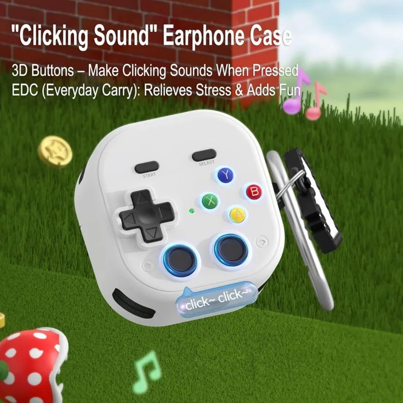 AA08-Protective Case For Huawei Freeclip 2 Wireless Earbuds Decoration Shockproof Fidget Retro Design Case