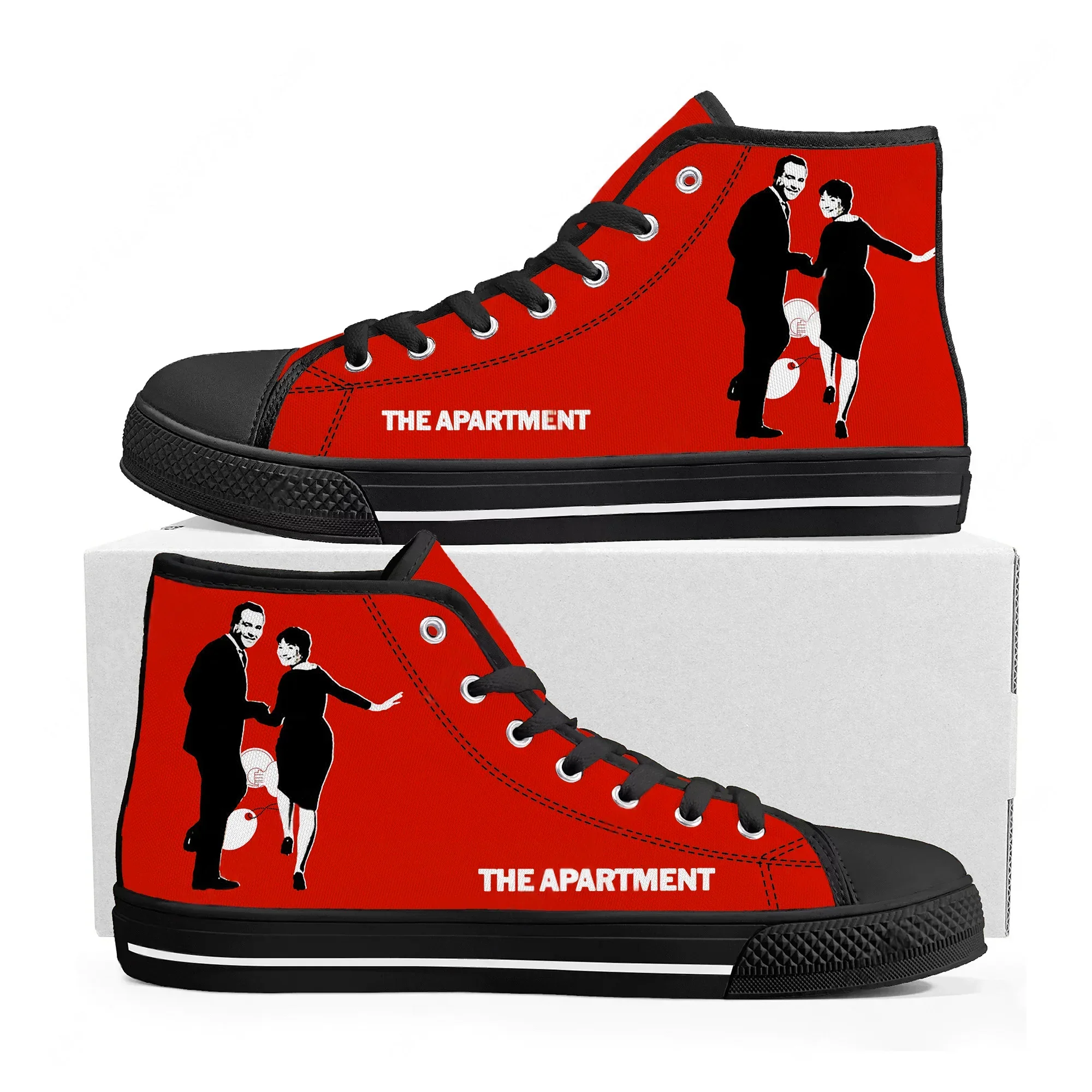The Apartment High Top Sneakers Men Women Teenager High Quality Fashion Trend Canvas Sneaker Built Casual Couple Customize Shoe