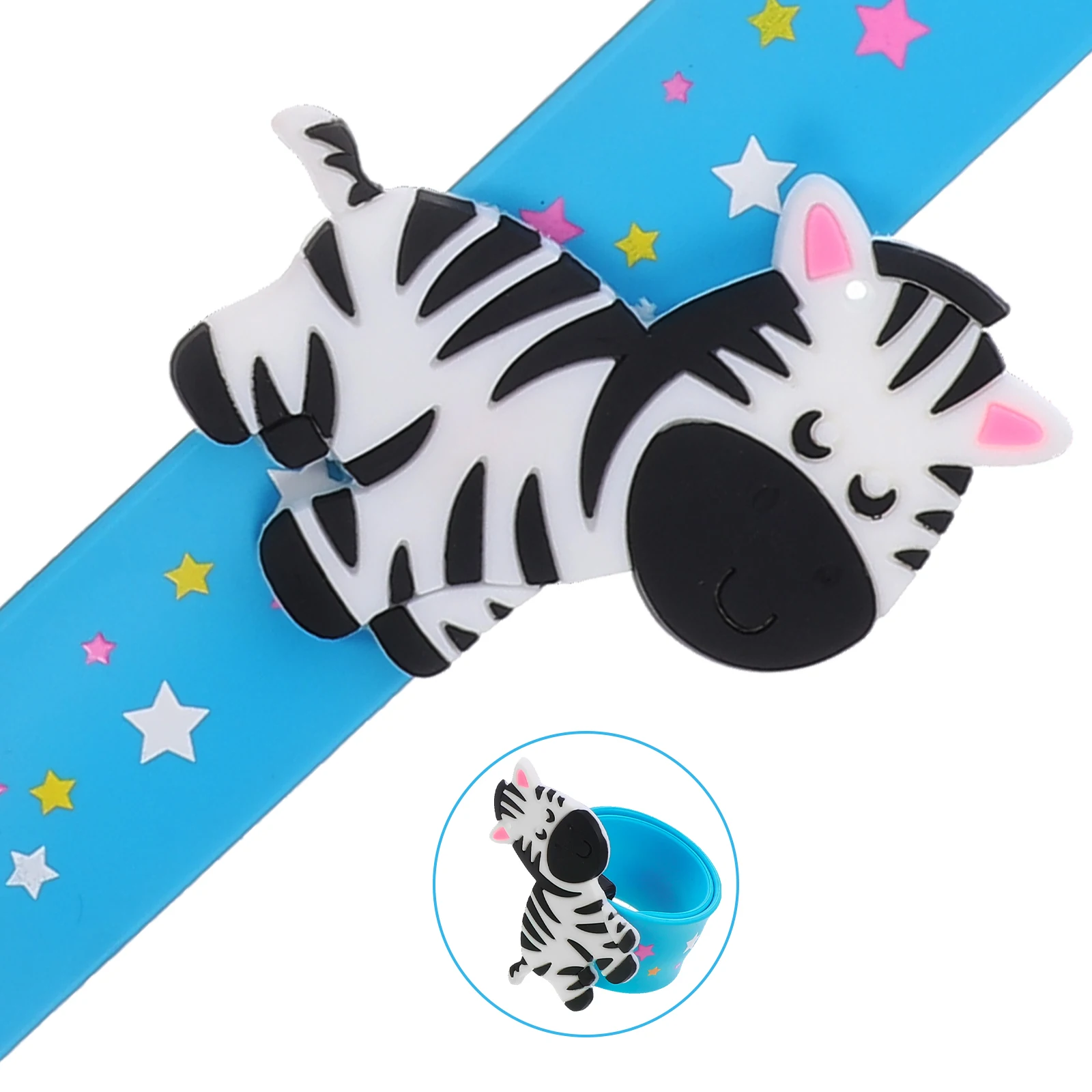 

Animals Bracelet Wristband Birthday Cartoon Rabbit Style Silicone Slap Bracelets