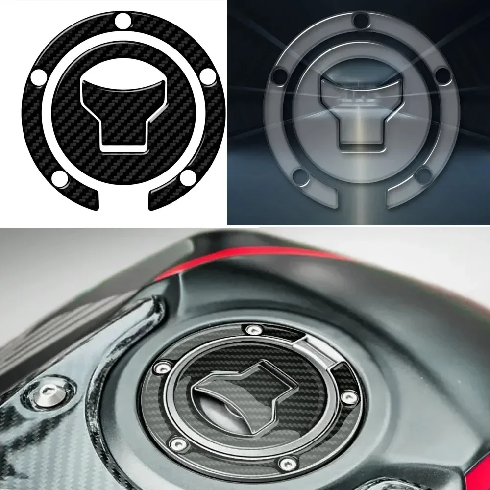 For Honda Interceptor Interceptor Deluxe VFR800F VFR800FD 2014-2015 Motorcycle Fuel Cap Cover Decal Sticker 3D Carbon Look