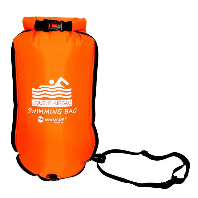 Swimming Buoy Dry Drift Bag With Adjustable Waist Belt Ultralight Bubble Tow Float Dry Bag For Open Water Swimming Kayaking