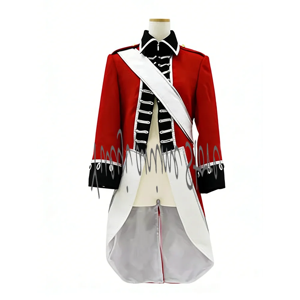 Disfraz de Cosplay personalizado de Anime Hetalia Arthur Kirkland, uniforme militar del Reino Unido para hombres y mujeres