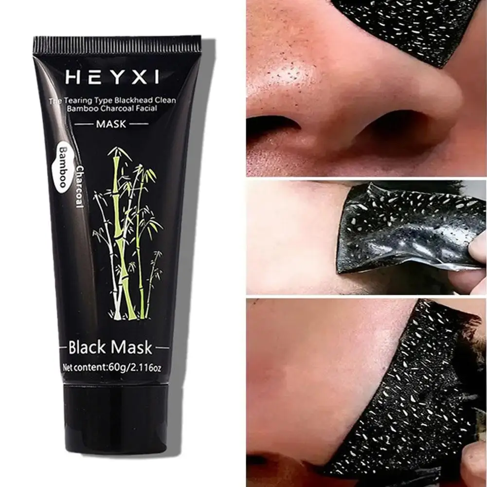 Peel-off Bamboo Charcoal Black Mask Deeply Cleanses Purifies Refines Pores Tearing Type Deep Cleanse For Clear Skin
