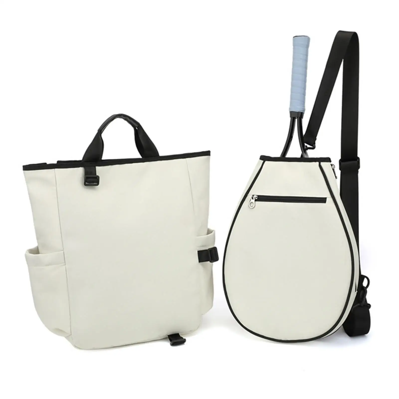 Tennis Backpack Racket Racquet Holder with Pockets Pickleball Bag for Carrying Water Bottle Women Men Weekend Overnight Training view 4