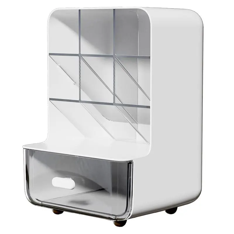 Angle Insertion Desk Pen Holder, Desktop Storage Box for Office Supplies & Cosmetics, Multifunctional Organizer Rack view 5