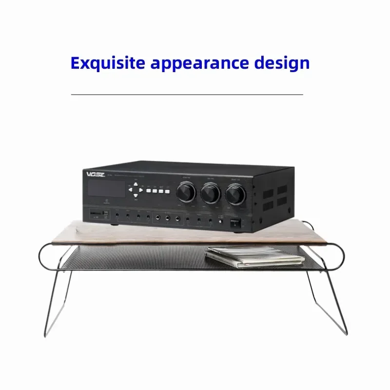 MJ-330 Bluetooth 5.0 600W * 2 Stereo HIFI Stage Home KARAOKE KTV Reverb Amplificatore audio con ingresso microfono coassiale in fibra USB