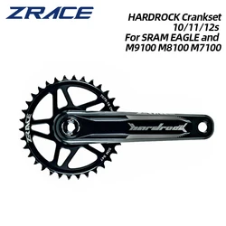 ZRACE Bicycle HARDROCK Chainwheel Single-dish Cranks for Mtb 10-12s for XC/TR/DH/ FR 170/175mm 32/34/36T BB83 BB68/73 Chainset