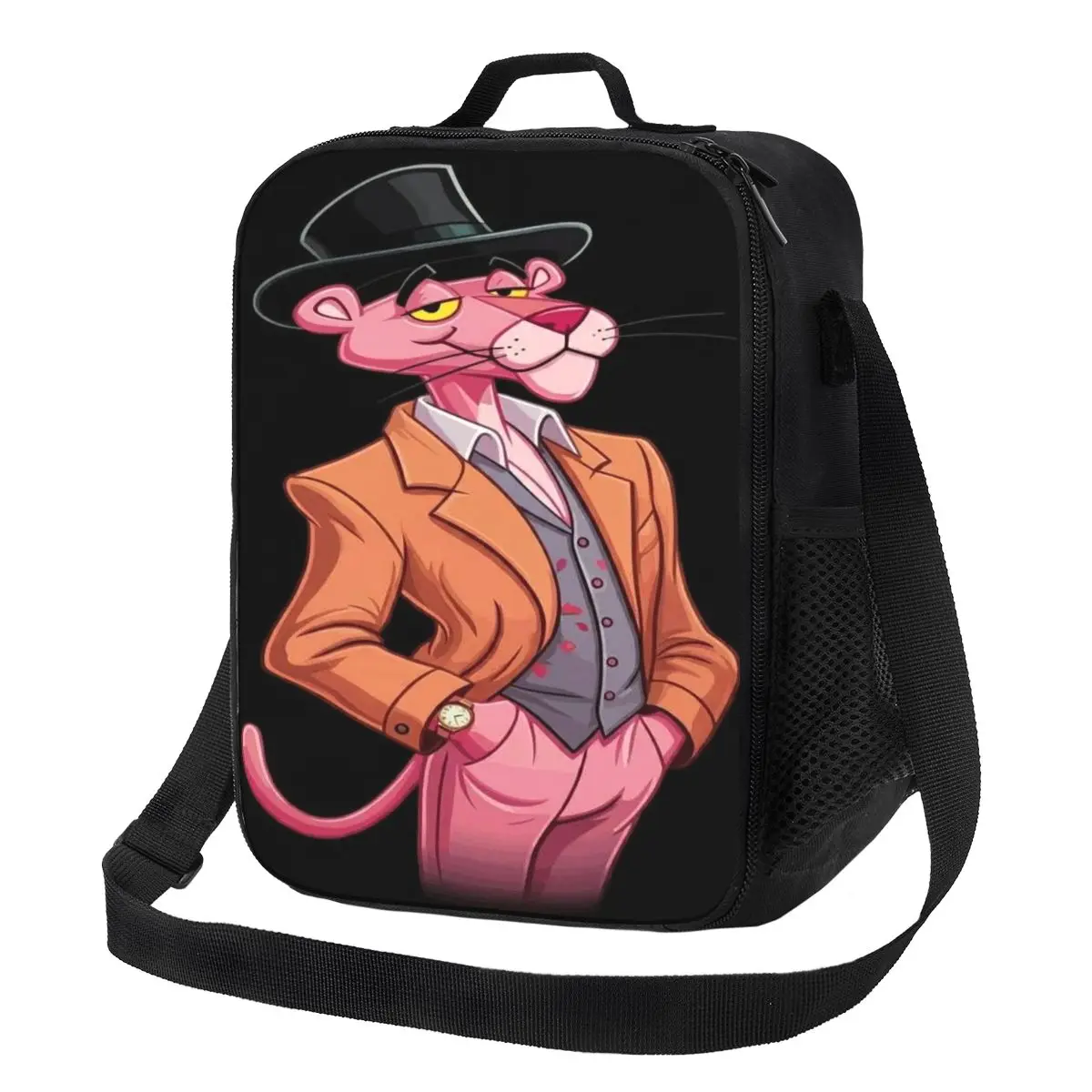 

Изолированные сумки для обедов Custom P-Panthers Gentleman для школы и офиса, портативный термоконтейнер для еды, для женщин и мужчин