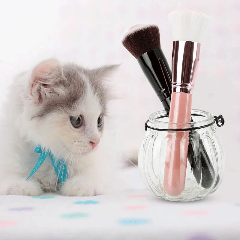 Pincel de maquiagem de pata, maquiagem macia à prova de manchas, não machuca o rosto, base única, blush, ferramentas de maquiagem multifuncionais