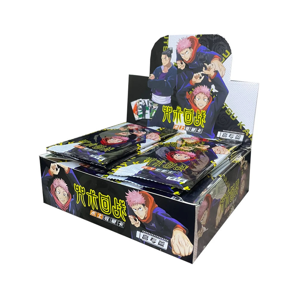 Wholesale Jujutsu Kaisen Collection Cards Anime Characters Satoru Gojo Kugisaki Nobara Miwa Kasum Flash Card Kid Gift Toy Cards