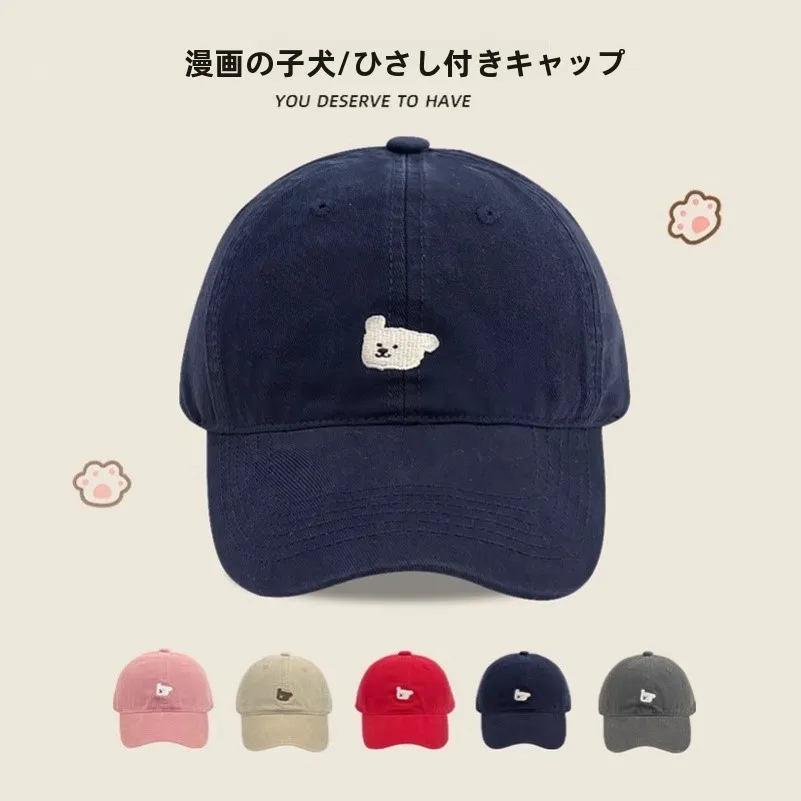 つば広野球帽-レディース-プラスサイズ-帽子-小顔効果-ドッグダックビルキャップ-新作2025-深めカーブエッジキャップ-大きな頭用