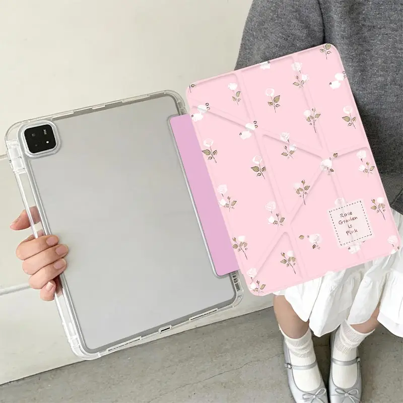 Anti-Bending 3+Y Fold Case For Xiaomi Pad 5/5Pro 6/6Pro 11 Xiaomi Pad 7/7Pro 8/8Pro 11.2 Redmi Pad SE 11 Pro/Pro2 12.1