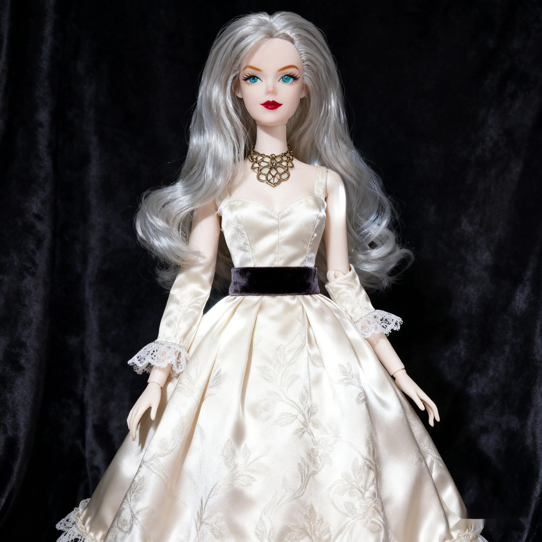 

12.6inch Realistic Collectible BJD Doll - Fashion Model Ball Jointed Doll with 12 Joints for DIY Crafting (No Clothing