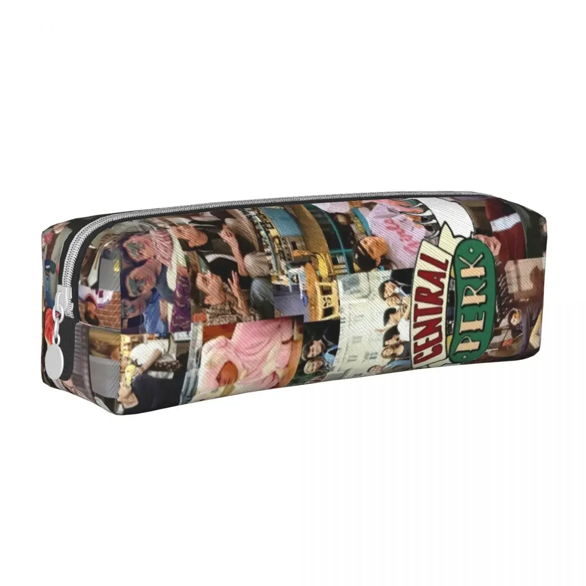 Friends TV Show Collage Pencil Cases Central Perk Pencil Pouch Pen Box Kids Big Capacity Bags Office Zipper Stationery