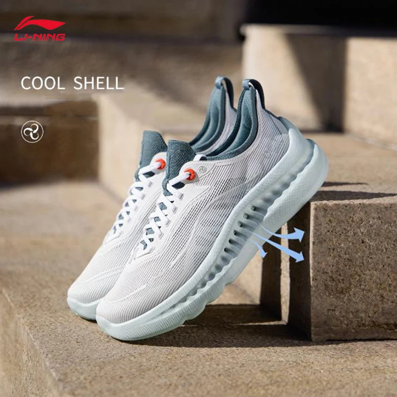 LI-NING SOFT COOL 2 Men's Breathable Walking Shoes Cool Trendy Casual Shoes AGLV009