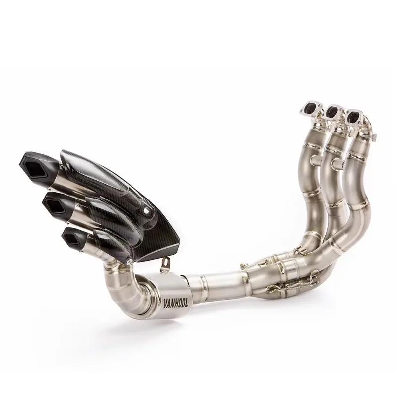 Forged Exhaust System For MotorcycleMotorcycle Titanium Exhaust Pipe Header For Agusta MV 800High-Performance Full-Size Custom E