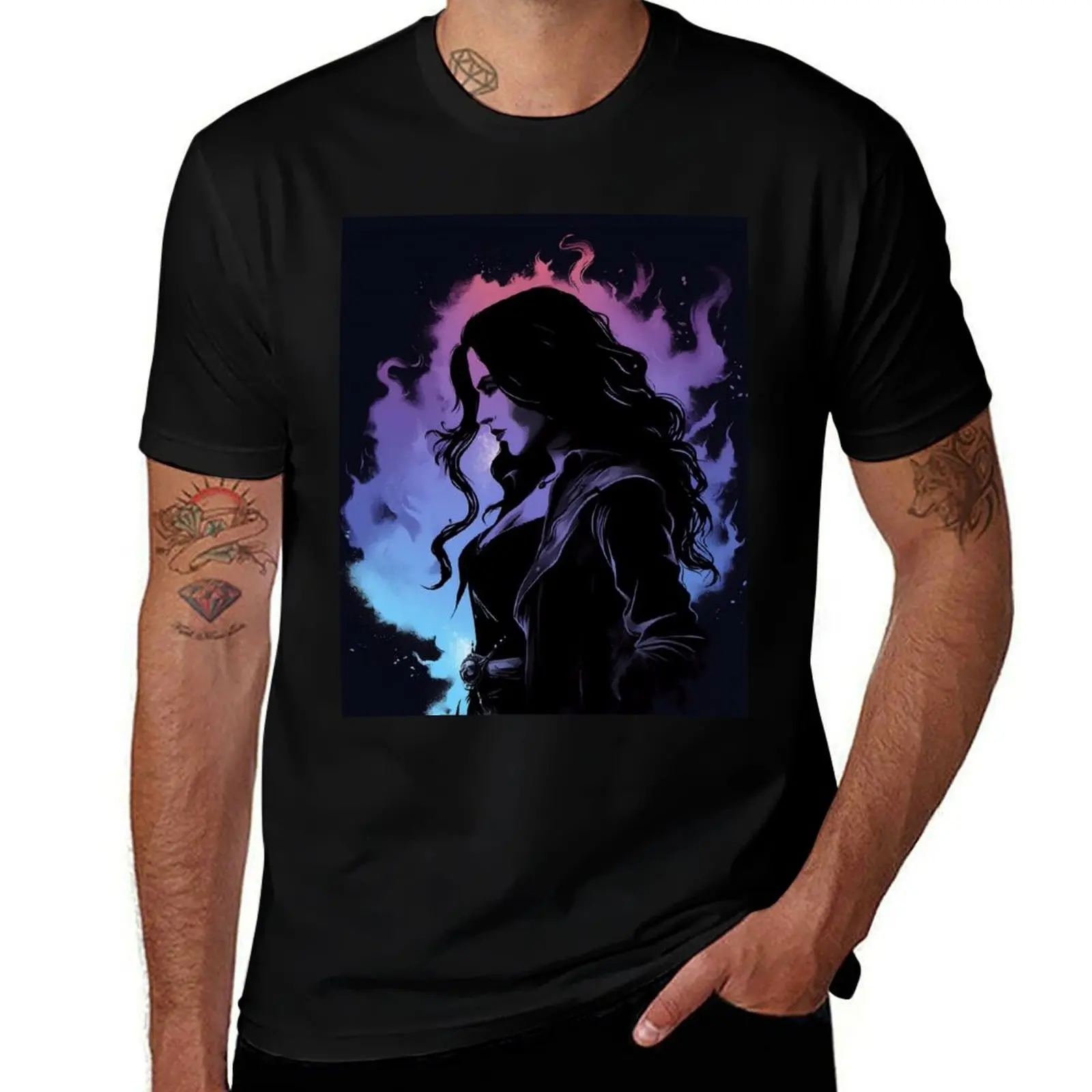 

Sorceress Yen Graffiti T-Shirt man t shirt cotton high quality t shirts cotton 100% men t shirt cotton 100% T-Shirt