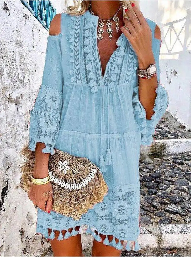 2025 Spring and Summer New Women's Clothing Fashionable Sweet Lady Dress Foreign Trade Cross-border
