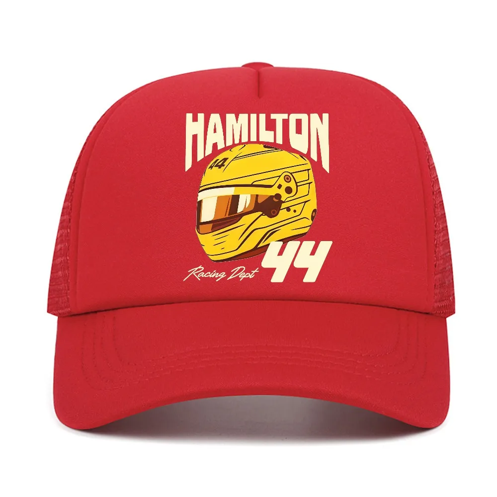 White Lewis Hamilton 44 Motor Baseball Cap Unisex Moto racing sports hat mesh breathable Trucker Hats Gorras