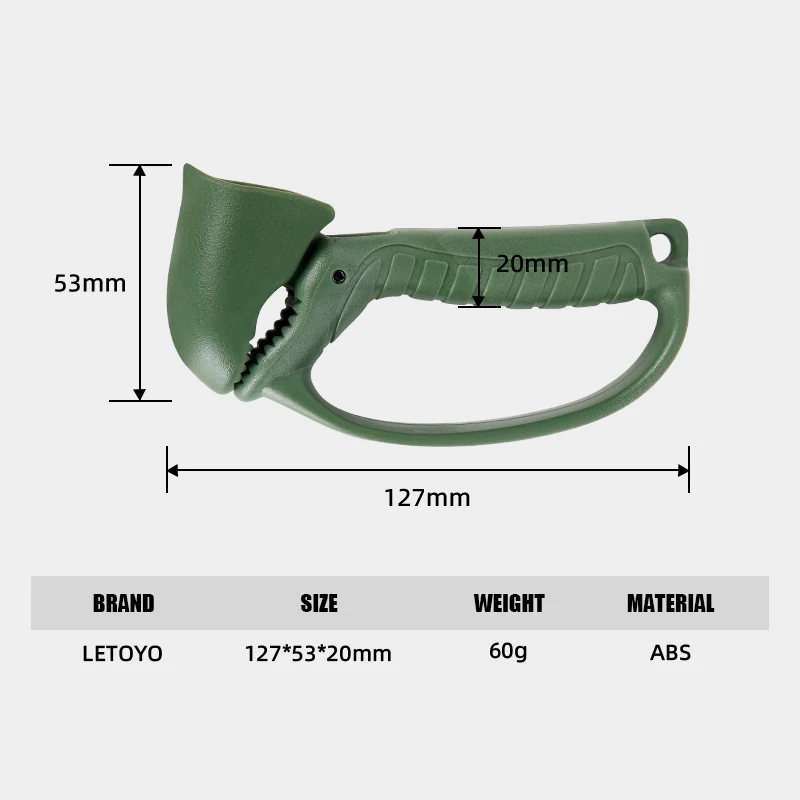 LETOYO 127mm 60g Jaw-shaped fishing gripper trout bass pike Fish clip Holder Fish controller fishing accessories fishing tools