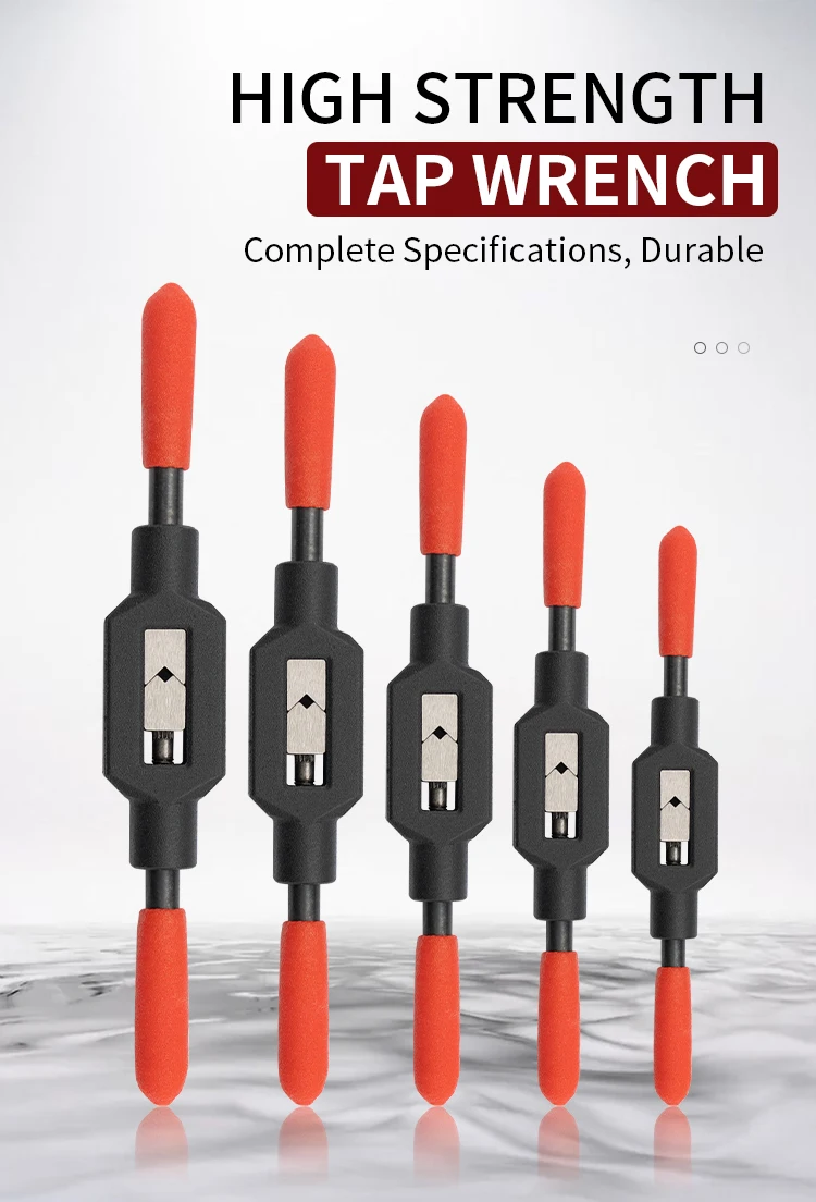 Verstellbarer Windeisen-Griff für M1-M8 ~ M9-M27 metrische Wasserhähne, Superharter Gewindebohrer aus Kohlenstoffstahl, Handgewindewerkzeuge – Detail 4