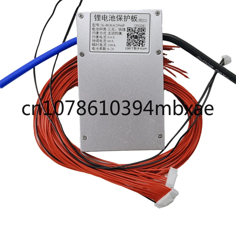 DDP 0.6A active balance current JK-BD6A20S6P JIKONG 7-20S 60A 80A smart bms  with Android and IOS APP monitor