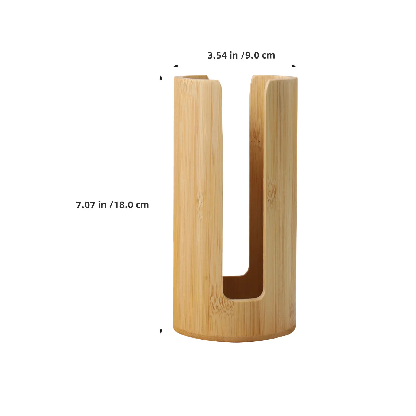 Bamboo Cup Rack Space-Saving Countertop Organizer for Bathroom Kitchen Office Stylish Modern Decor Eco-Friendly Stackable Cup