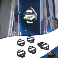 5PCS Car Door Lock Protector Decoration Cover for Suzuki Jimny GL XL 5 Doors 2019-2024 Auto Interior Accessories Aluminum Alloy